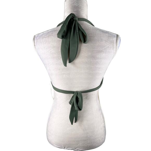 Balasami Bikini Top Retro Olive Green XL Lightly Padded New - Picture 13 of 14